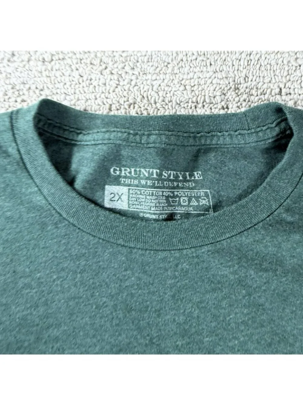 Grunt Style Battle Gingerbread T-shirt Green Men’s Size XXL - Picture 3 of 7